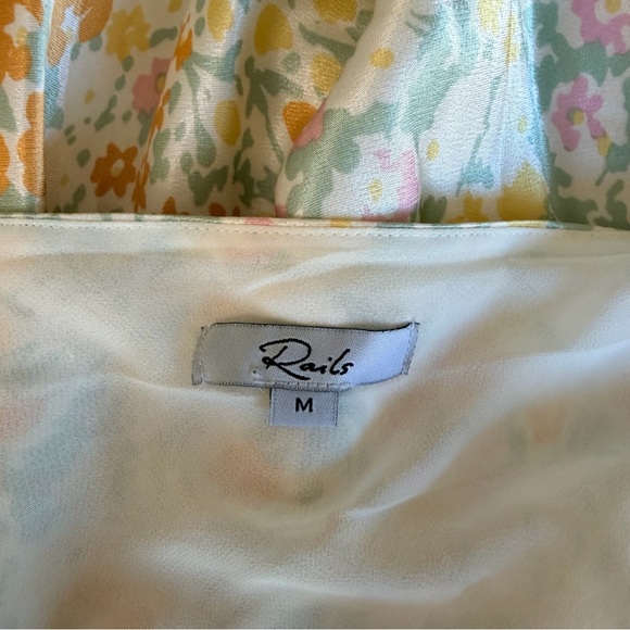 Rails Mina Summer Meadow Floral Dress in Cream and Orange | M - Picture 7 of 9